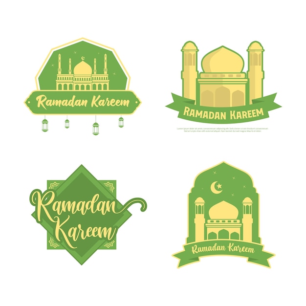 A collection of logos for ramadan kareem