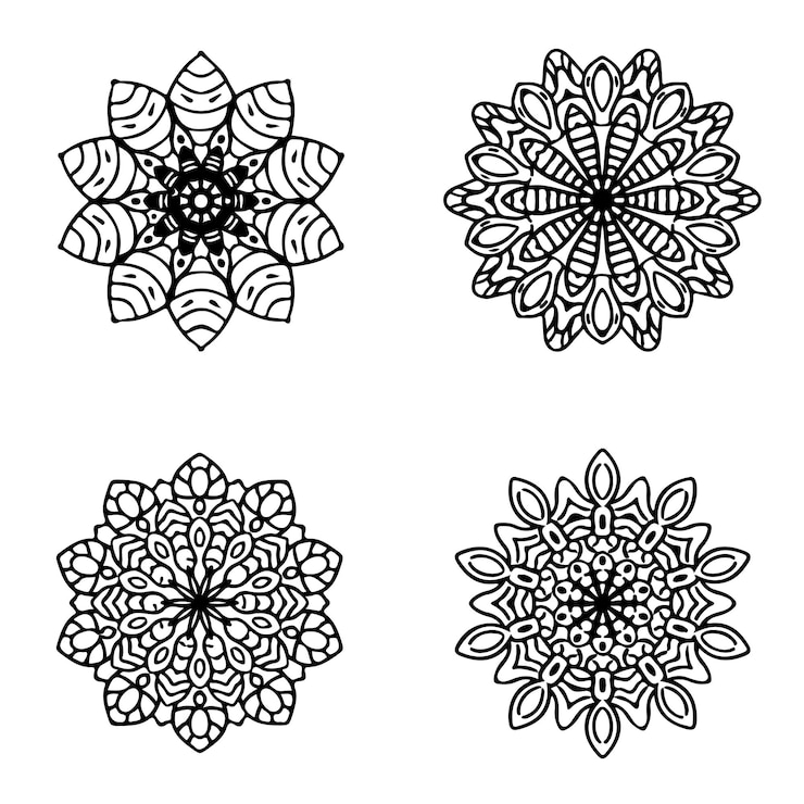 Vector collection mandala art