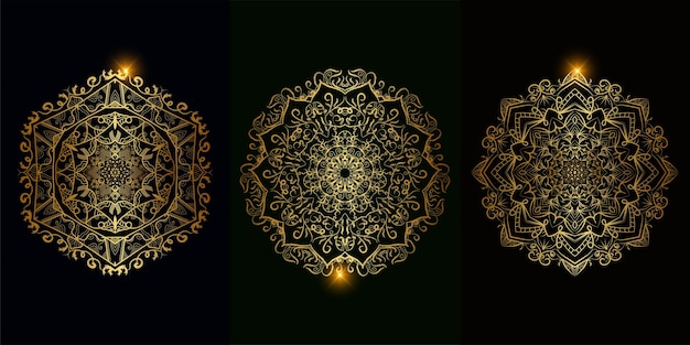 Collection of Mandala ornament or flower