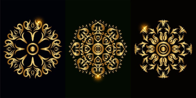 Collection of Mandala ornament or flower