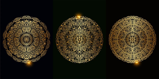 Collection of Mandala ornament or flower