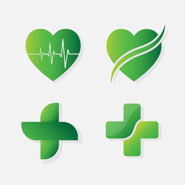 Collection of medical design icon modern medical icon vector illustrationxa