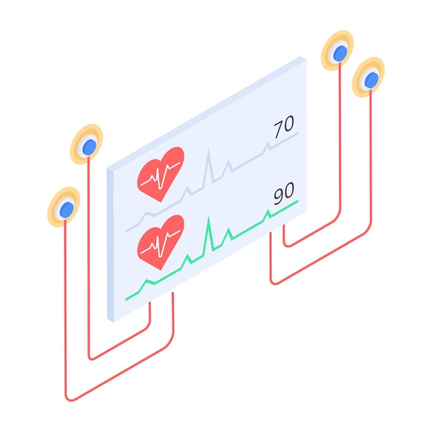 Vector collection of medical isometric icons