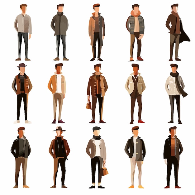 a collection of men wearing hats and hats