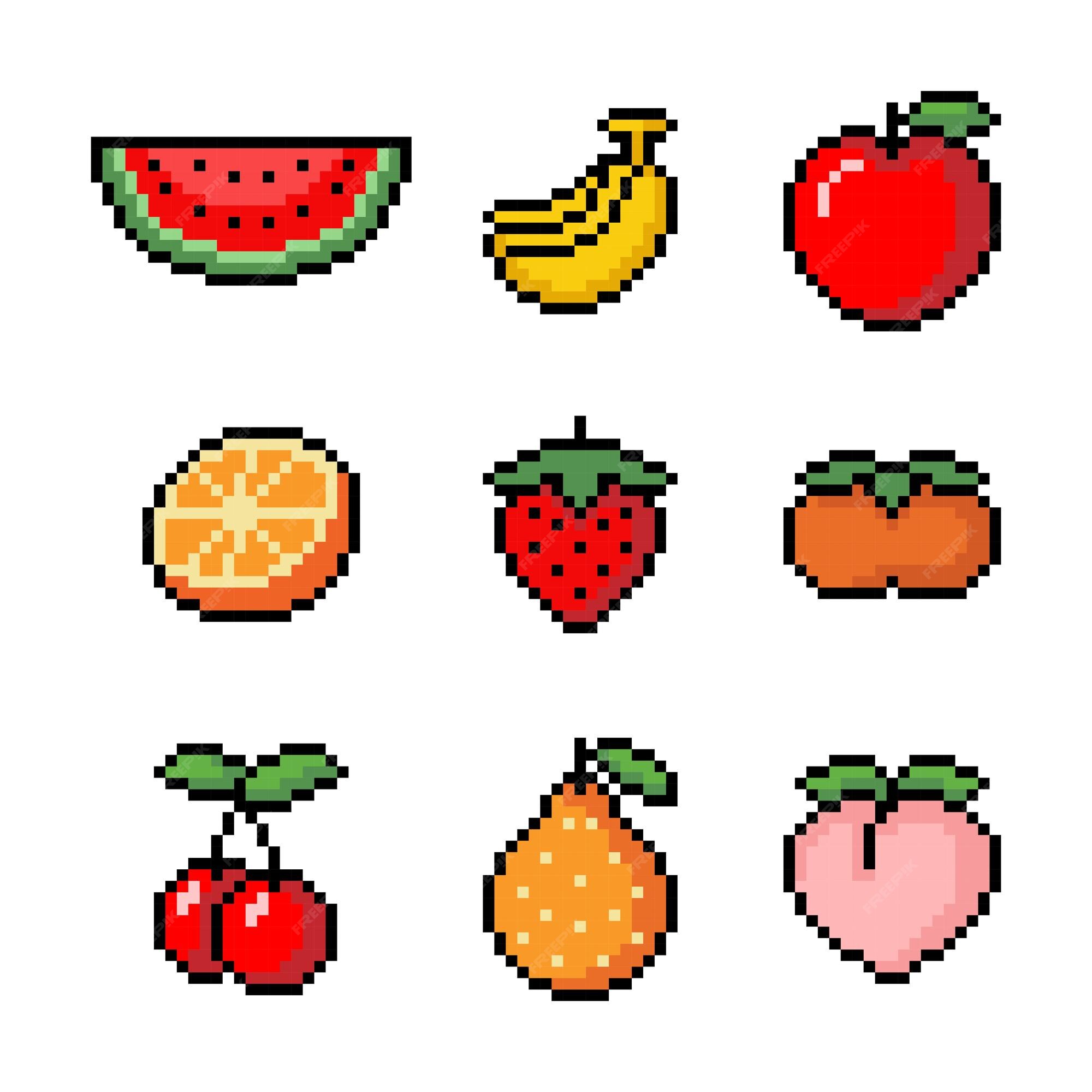 Pixel Art Fruit Stock Illustrations – 2,022 Pixel Art Fruit Stock  Illustrations, Vectors & Clipart - Dreamstime