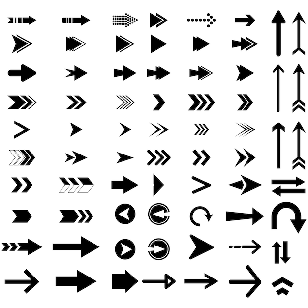 現代の矢印ベクトルイラストのコレクション