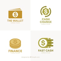 Collection of money logo templates