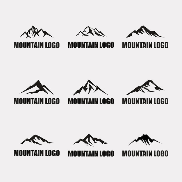 Vector collection of mountain logos