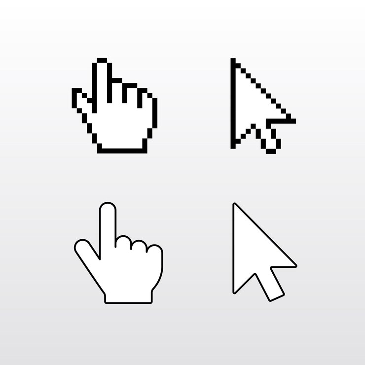 Vector collection of mouse cursor icons