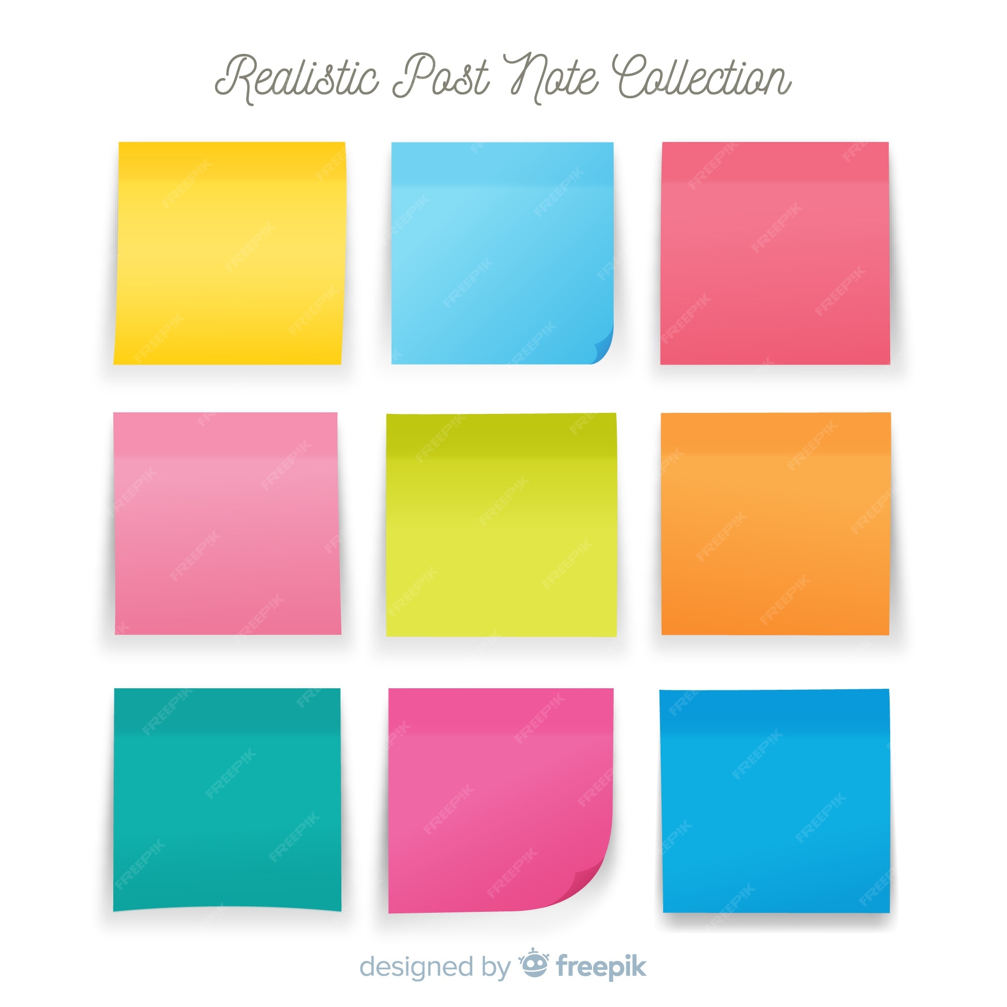 Post It Note Vector Art, Icons, and Graphics for Free Download