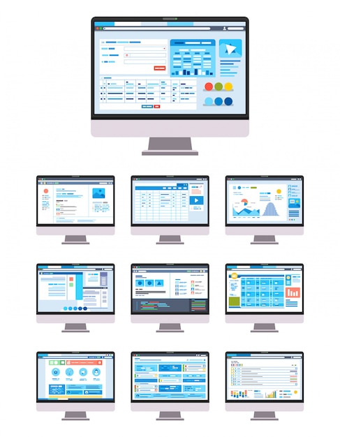 그래픽 사용자 인터페이스 및 사용자 인터페이스 데스크탑 그림 모음