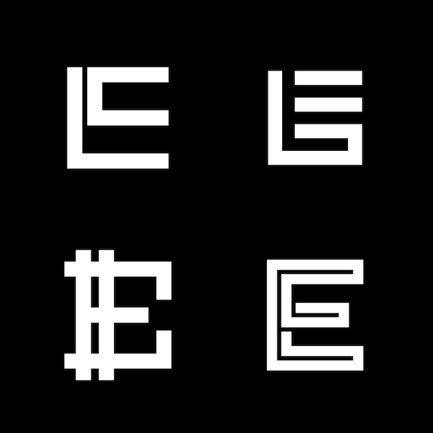 手紙のコレクションモダンなロゴ