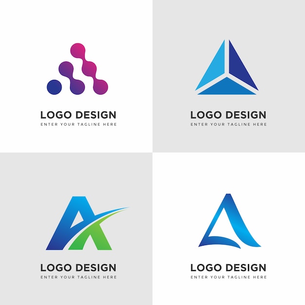 最小限のロゴデザインテンプレートのコレクション