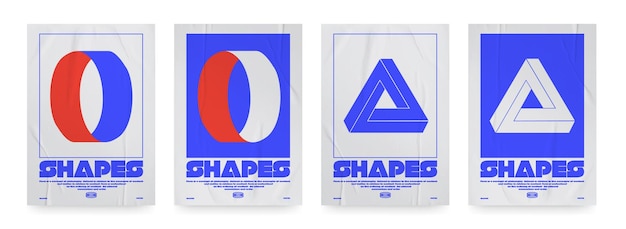Коллекция современных геометрических плакатов эстетические принты в стиле минимализма для ваших плакатов или проектов