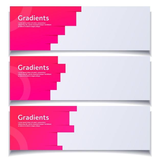 collection of paper cut stack abstract background banner designs for product advertising