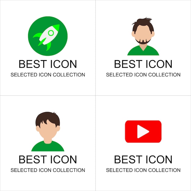 collection of people and activities icon set can be used for digital and print