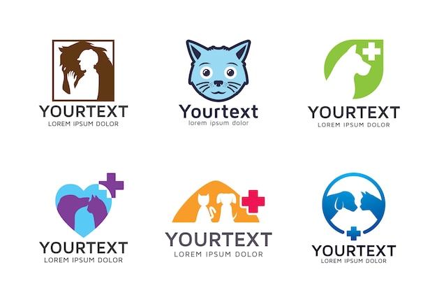 Vector collection of pet logo