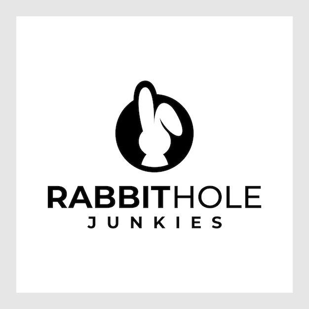 Дизайн векторной иконки логотипа коллекции Rabbit