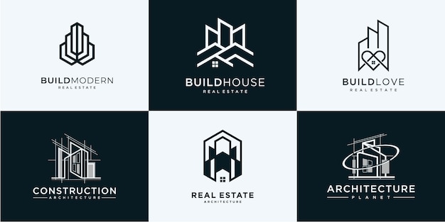 collection real estate logo design inspiration
