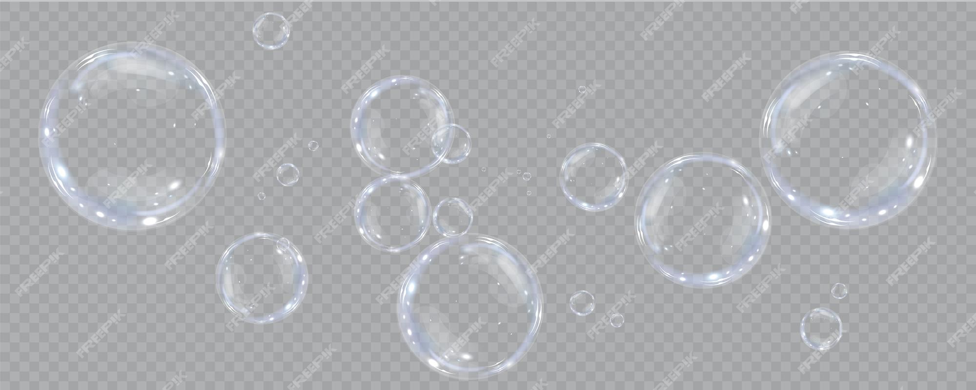 Bubble PNG. Collection of realistic soap bubbles. Bubbles are