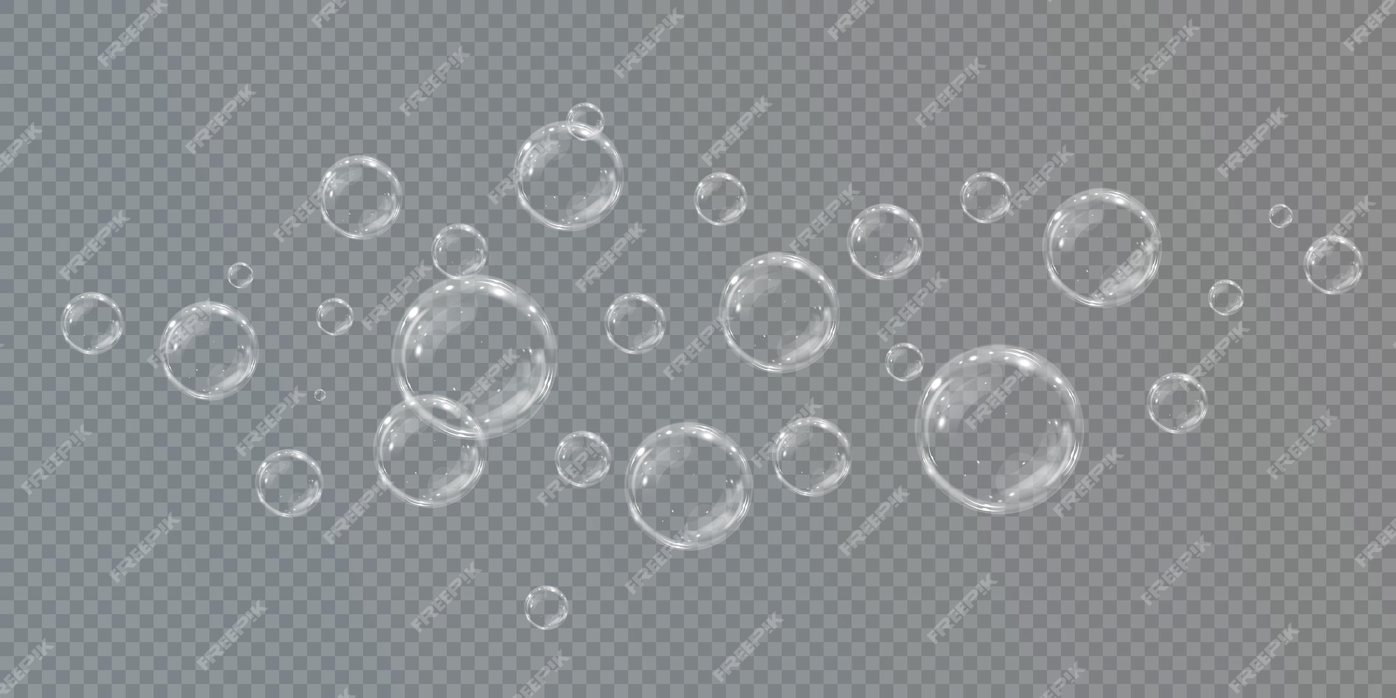 Premium Vector  Collection of realistic soap bubbles png. bubbles are  located on a transparent background.