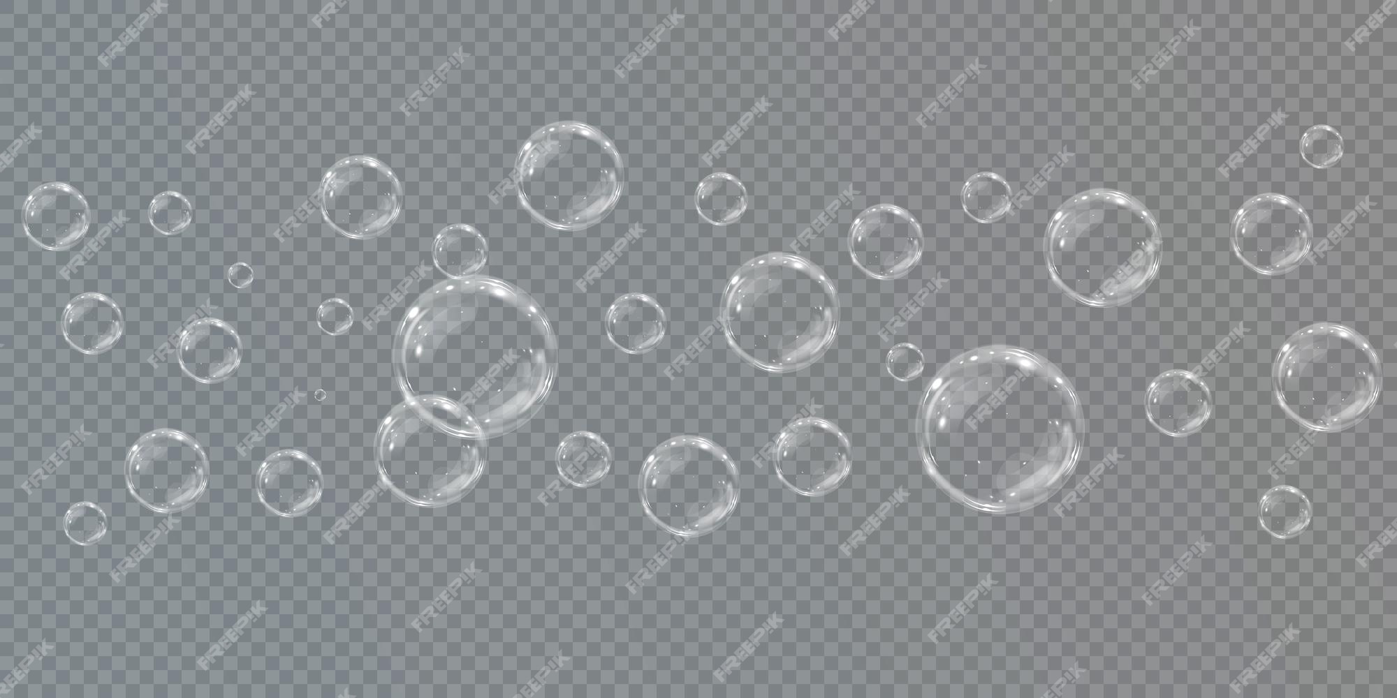 Premium Vector  Collection of realistic soap bubbles png. bubbles are  located on a transparent background.