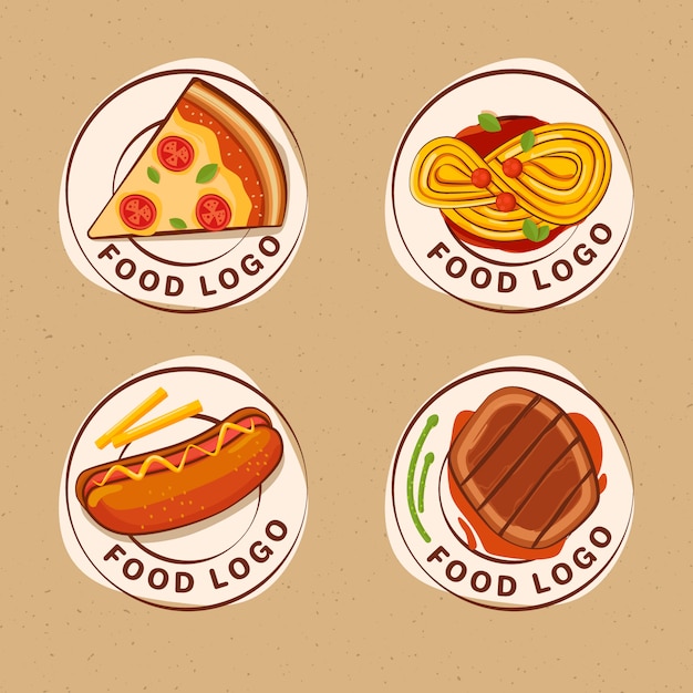 Collection of restaurant logos