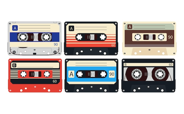 collection of retro cassette tapes
