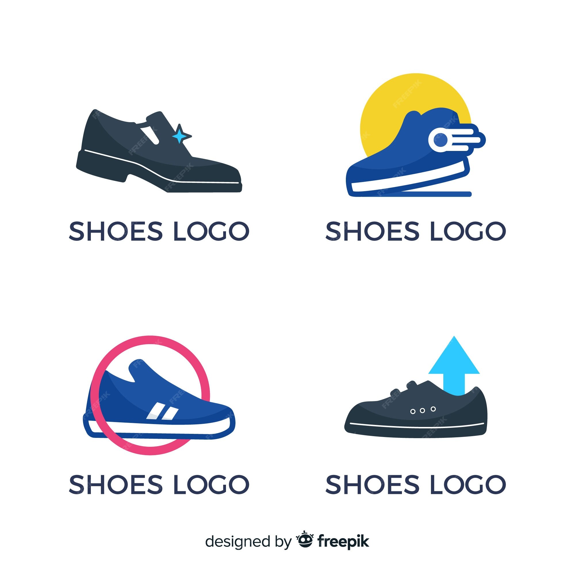 Premium Vector Collection Of Running Shoe Logos | atelier-yuwa.ciao.jp