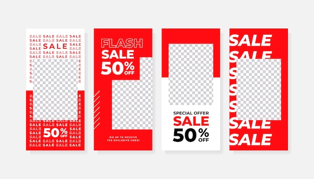 Vector collection of sale banners