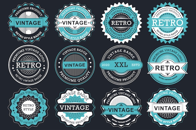 Vector collection sale labels.