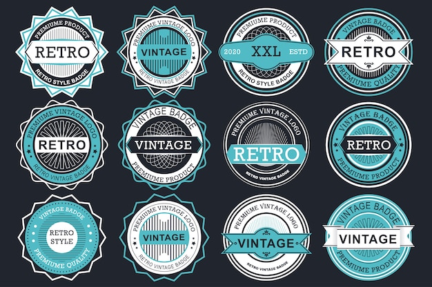 Vector collection sale labels.