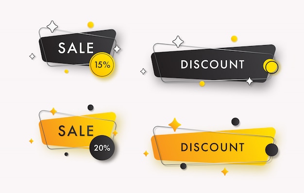 Vector collection of sales banners