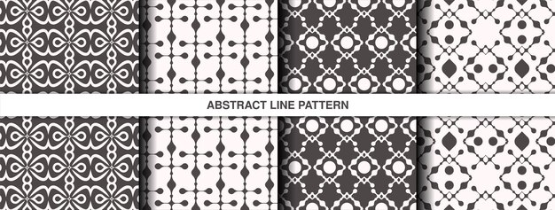 Collection of seamless ornamental ethnic patterns