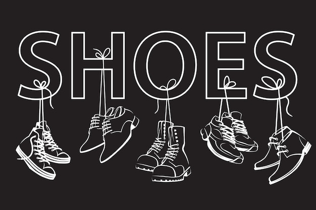 Vector collection of shoes