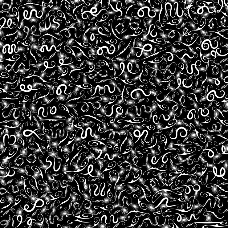 Vector collection of simple geometric seamless ornamental vector leafs patterns and swatches