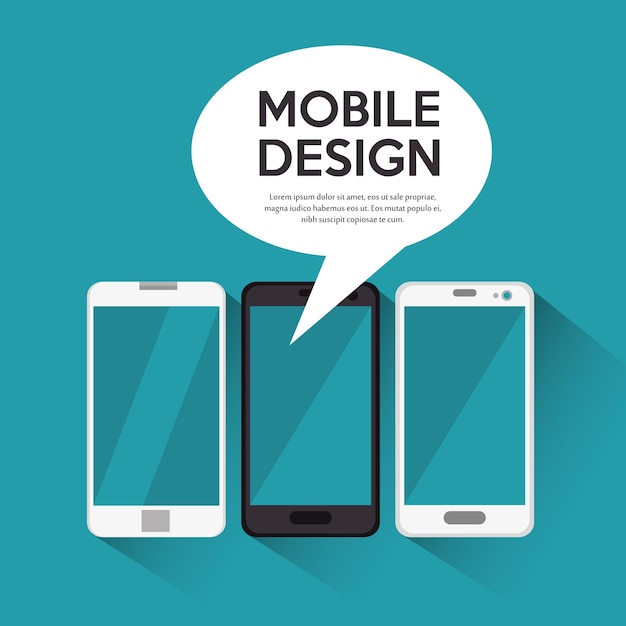 collection smartphone mobile design
