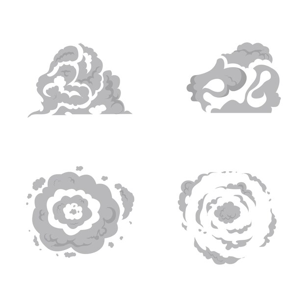 Vector collection of smoke