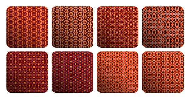 A collection of squares with the same pattern as the one shown.