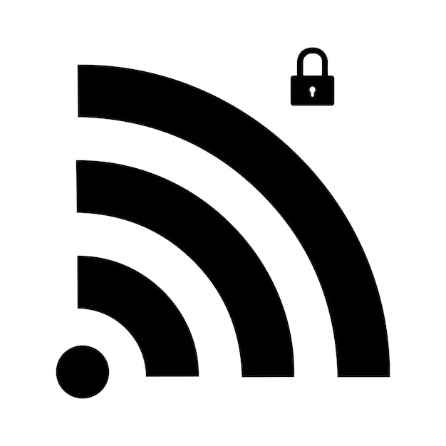 Collection of stock vector images depicting symbols and icons related to wireless Wifi connectivity