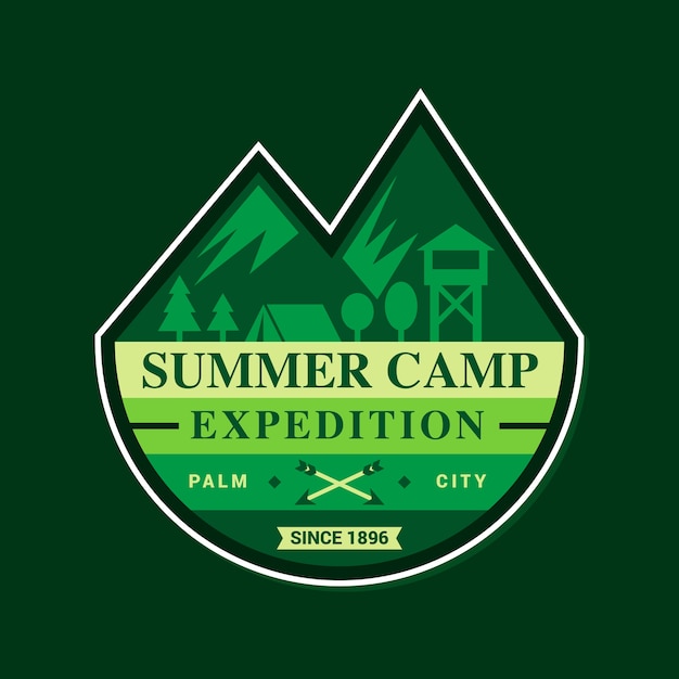 Collection of summer camp badge