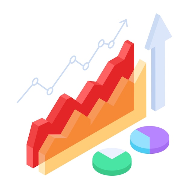 Collection of Trading Market Isometric Icons