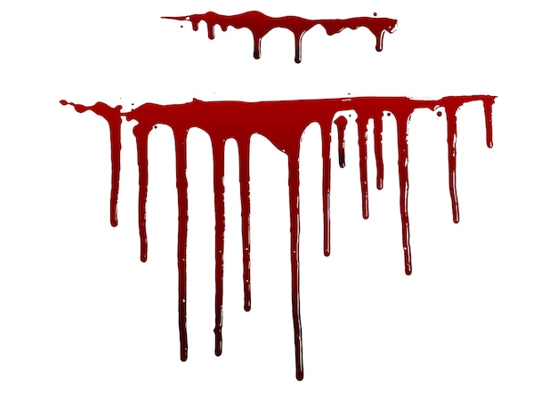 Vector collection various blood or paint splatters