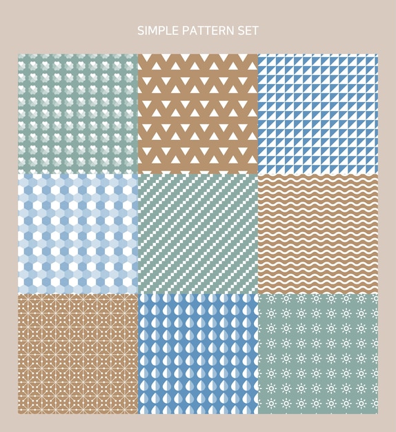 Vector collection of various classic patterns