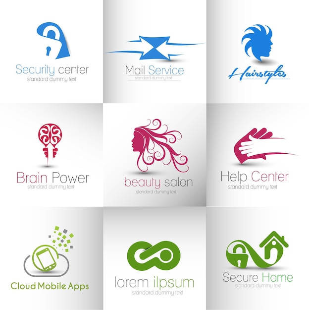 Collection of vector logo design