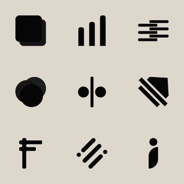 Collection of vector logos and icons