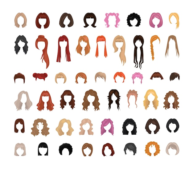 Collection of womens hairstyles