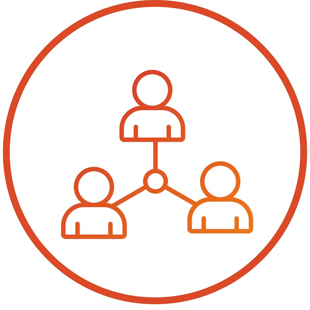 Collega's van Vector Design Icon Style