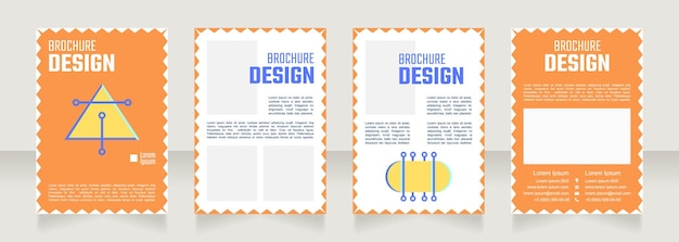 College education blank brochure design