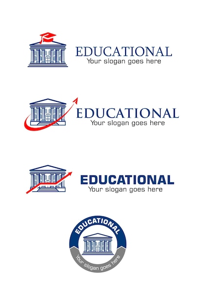 Vector college and education logo